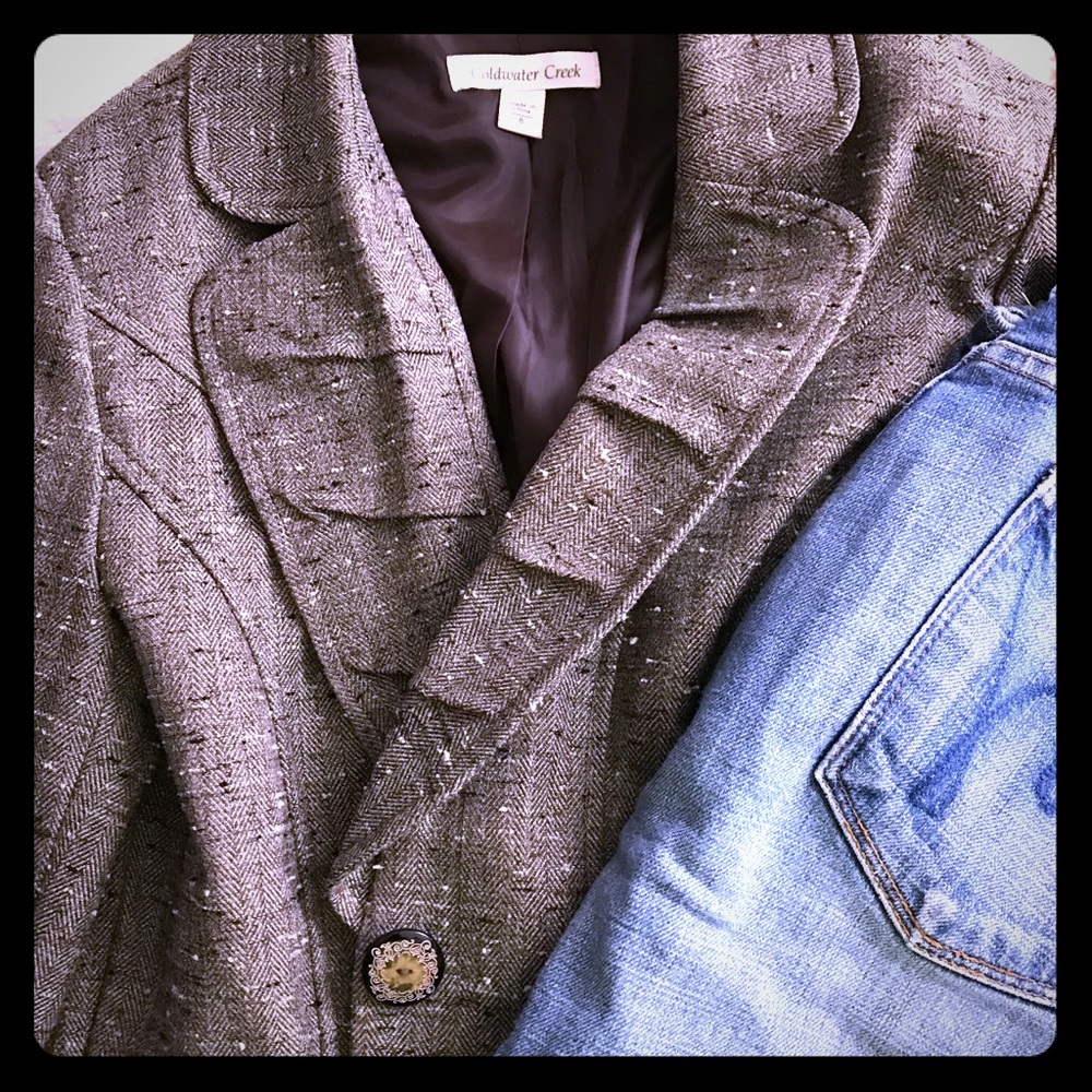 Coldwater Creek Tweed Jacket Sold Out! 8 NWOT!😍❤️ 2B1